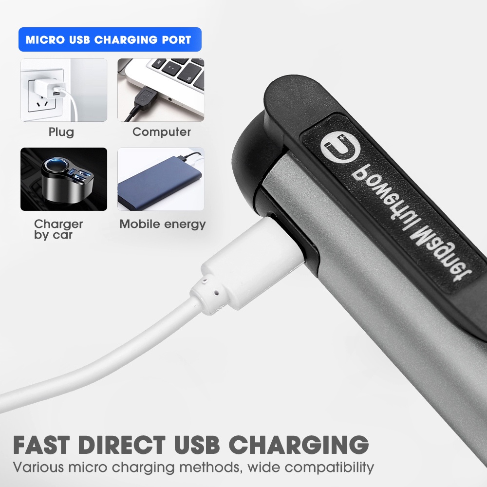 Đèn Pin Cầm Tay COB XPE XPE 4 Chế Độ Chống Thấm Nước Siêu Sáng Đa Năng Kèm Kẹp Và Sạc USB Tiện Dụng Mang Theo Du Lịch / Cắm Trại