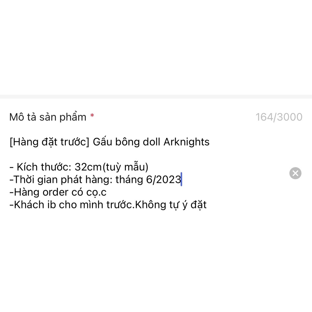 Gấu bông doll Arknights