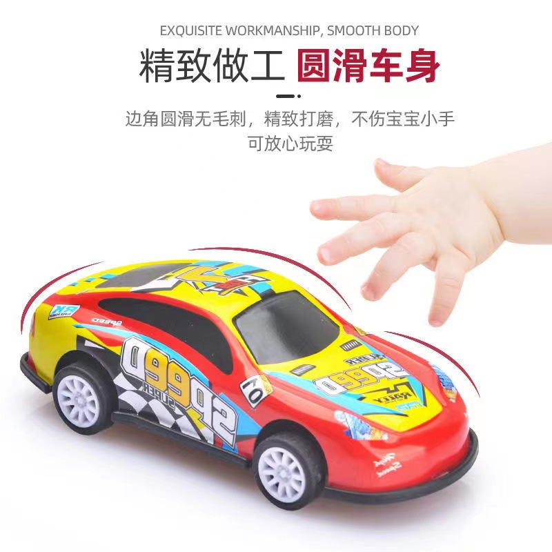 Bộ Mô Hình Xe Hơi Thể Thao Kéo Lưng Mini Bằng Hợp Kim Dành Cho Bé Trai