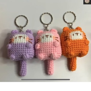 Móc khoá mèo con bằng len Handmade