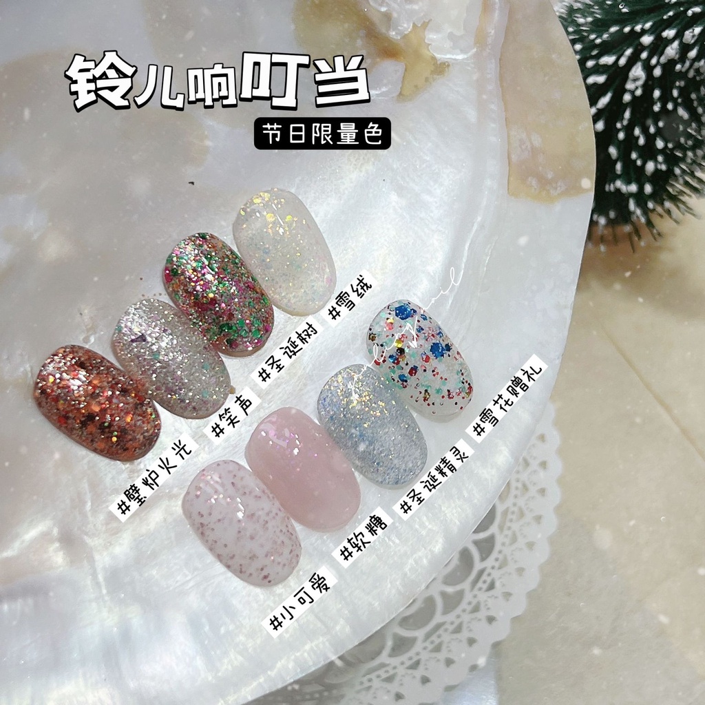 Sơn gel nhũ ánh tuyết lẻ màu chai 12ml