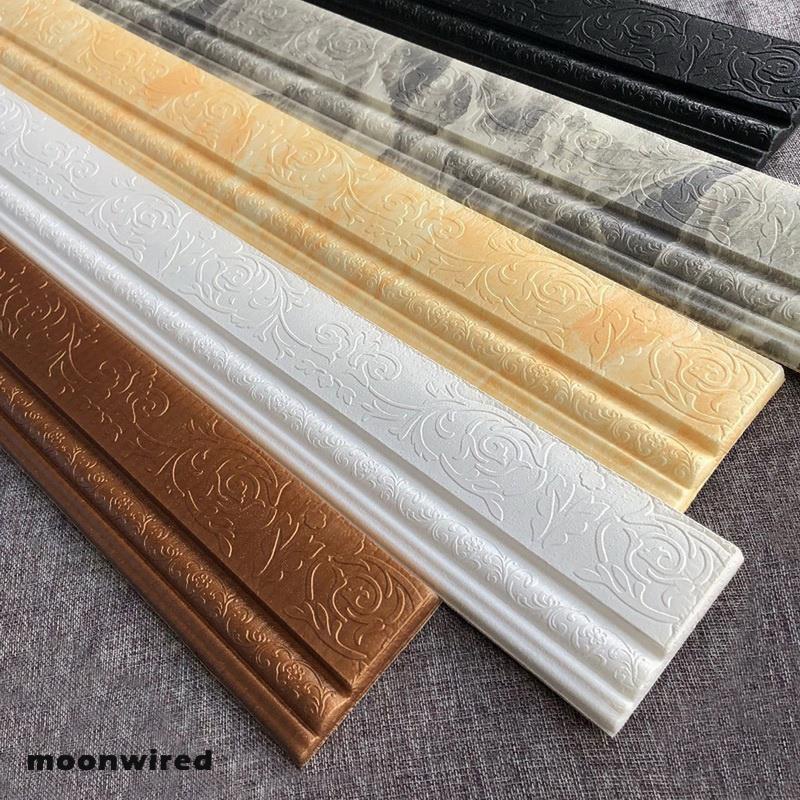 Giấy Dán Tường Bằng Xốp Viền Tường 3D 2.3m Tự Dính Chống Thấm Nước