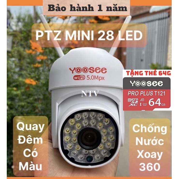 Camera IP YooSee thông minh thế hệ mới TẶNG THẺ 64G - Siêu nét xoay 360 BẢO HÀNH 12 THÁNG