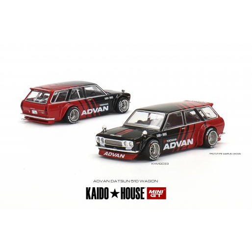 MÔ HÌNH 1:64 MINI GT - KAIDO★HOUSE Datsun KAIDO 510 Wagon ADVAN