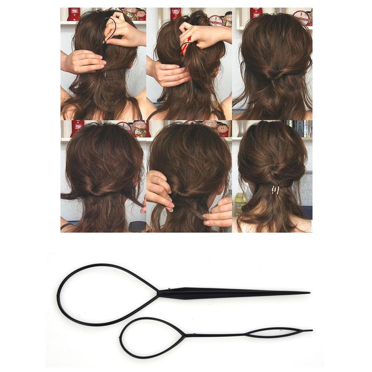 Bộ 2 Kẹp Tóc Bện Tạo Kiểu Tóc salon Làm Đẹp