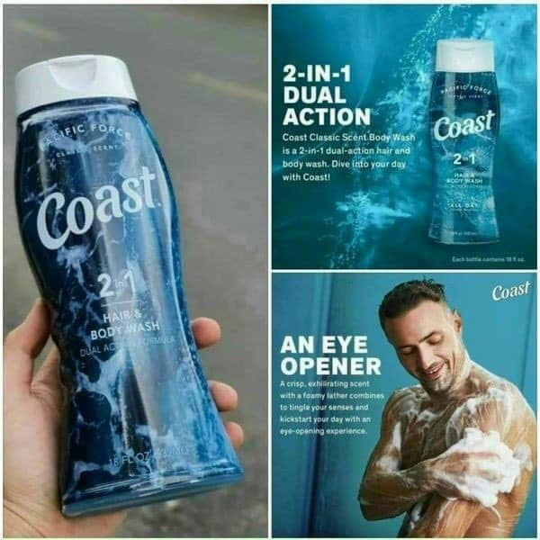 Sữa tắm gội Coast 532ml USA