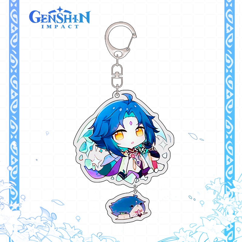 Móc khóa mica anime - Genshin Impact Mẫu 3 Xiao, Klee, Ei, Kazuha