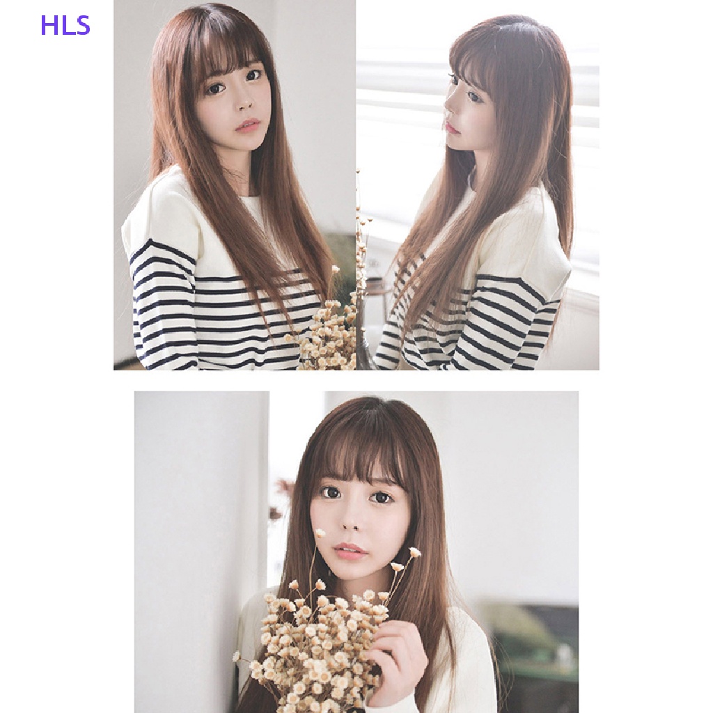 [HLS] Tóc Giả Kẹp Mái Giả Thật Dáng Ôm Không Đường May Phía Trước Cho Nữ