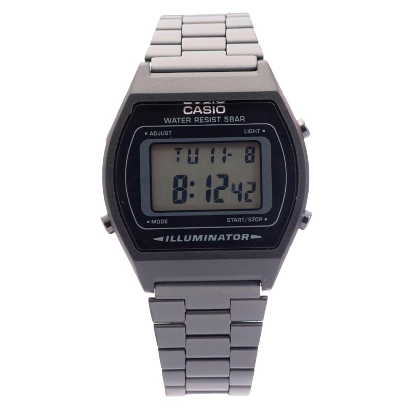 Đồng hồ Casio Điện tử B640WB-1ADF🔥 𝓢𝓲ê𝓾 𝓗𝓸𝓽 🔥 Màu đen - Dây kim loại - Dành Cho Cả Nam Và Nữ ( Unisex )