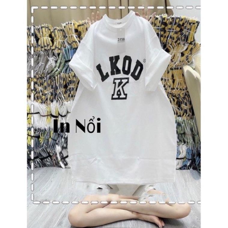 [ Rẻ Vô Địch ] Áo Thun Phông 3158 Cotton Khô Nữ Form Rộng Unisex LKOD