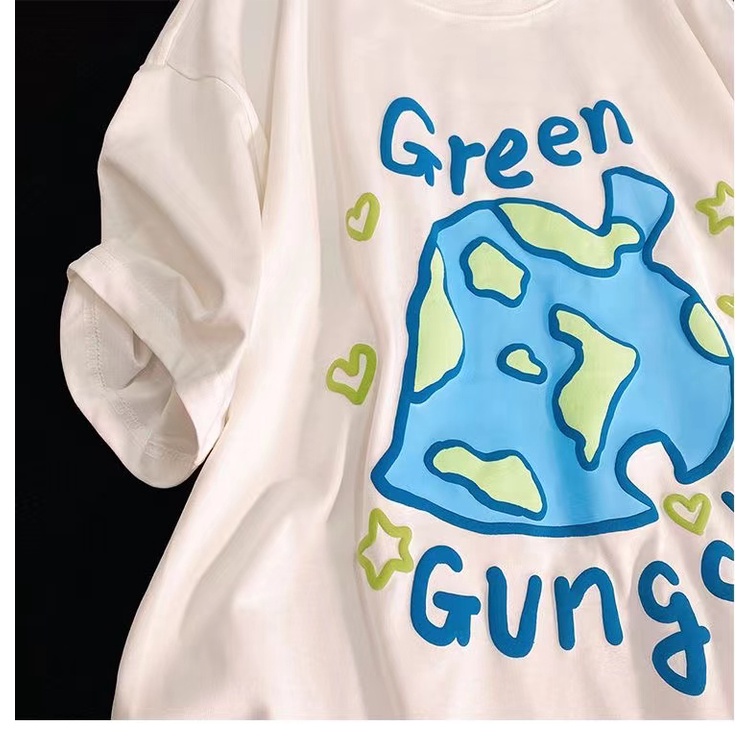 NRVP Áo Thun 100% Cotton Tay NgắN Plus Size Cho Nam Và Nữ