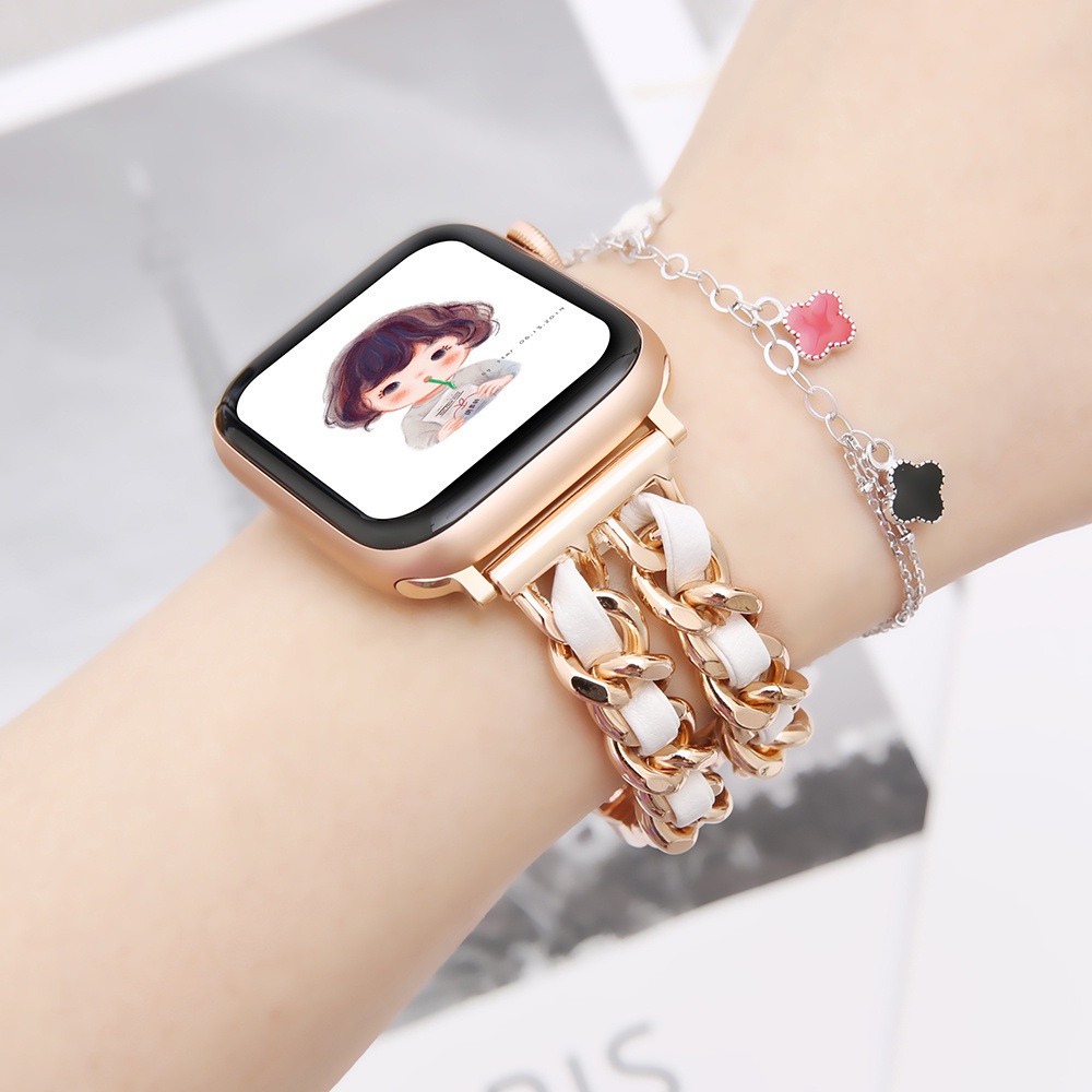 có hàng dây đeo apple dùng được cho apple ưatch 8 7 6 5 SE dây đeo bằng thép không gỉ dây đeo kim loại 45mm 41mm 49mm