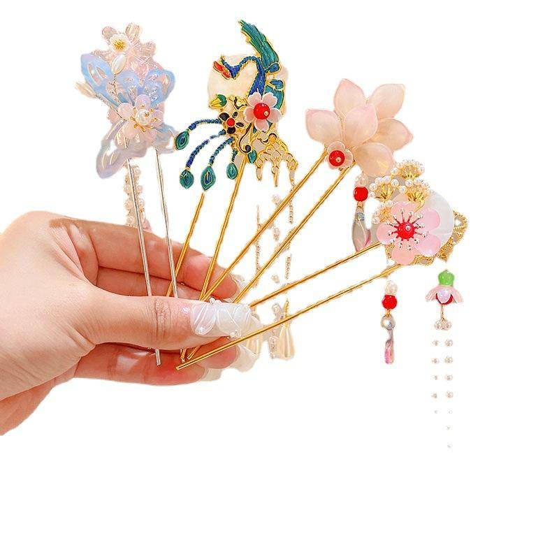 Trâm Cài Tóc Tua Rua Phong Cách Trung Hoa Cổ Điển Cho Bé Gái