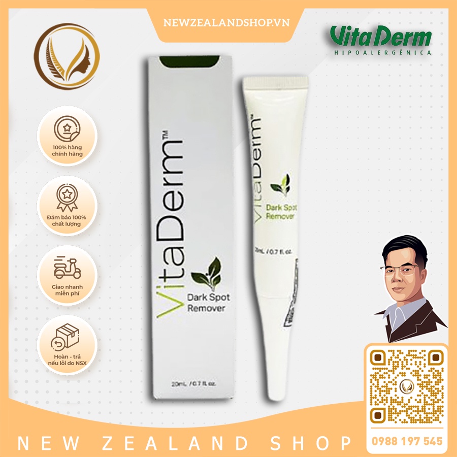 Kem mờ thâm nám giúp da trắng sáng Vitaderm Dark Spot Remover 20ml