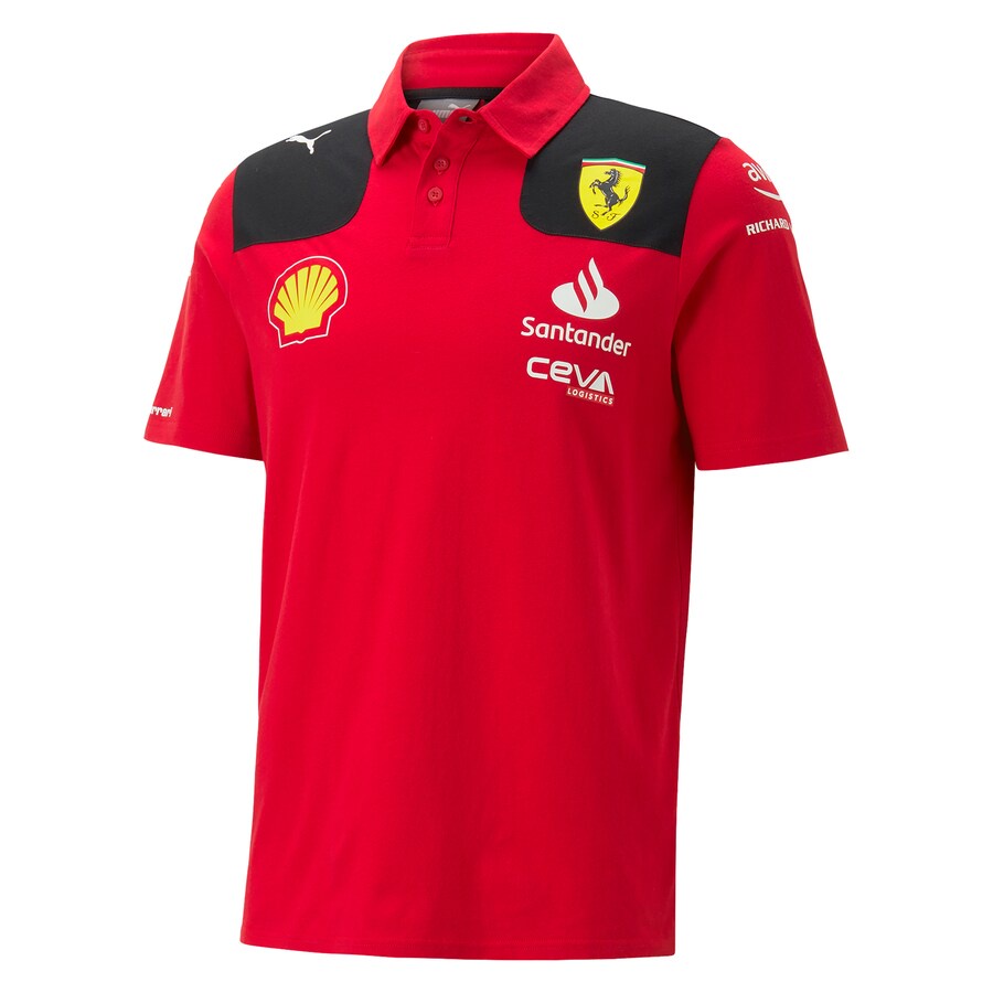 Bộ Đồ Đua Xe F1 2023 Mới Nhất + Áo polo Đội Ferrari + Áo Thun Tay Ngắn Unisex Mùa Hè
