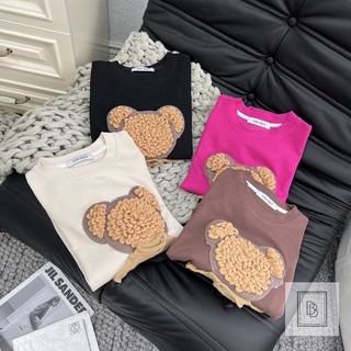 Áo phông con gấu cotton tàu cực đẹp dáng dấu quần