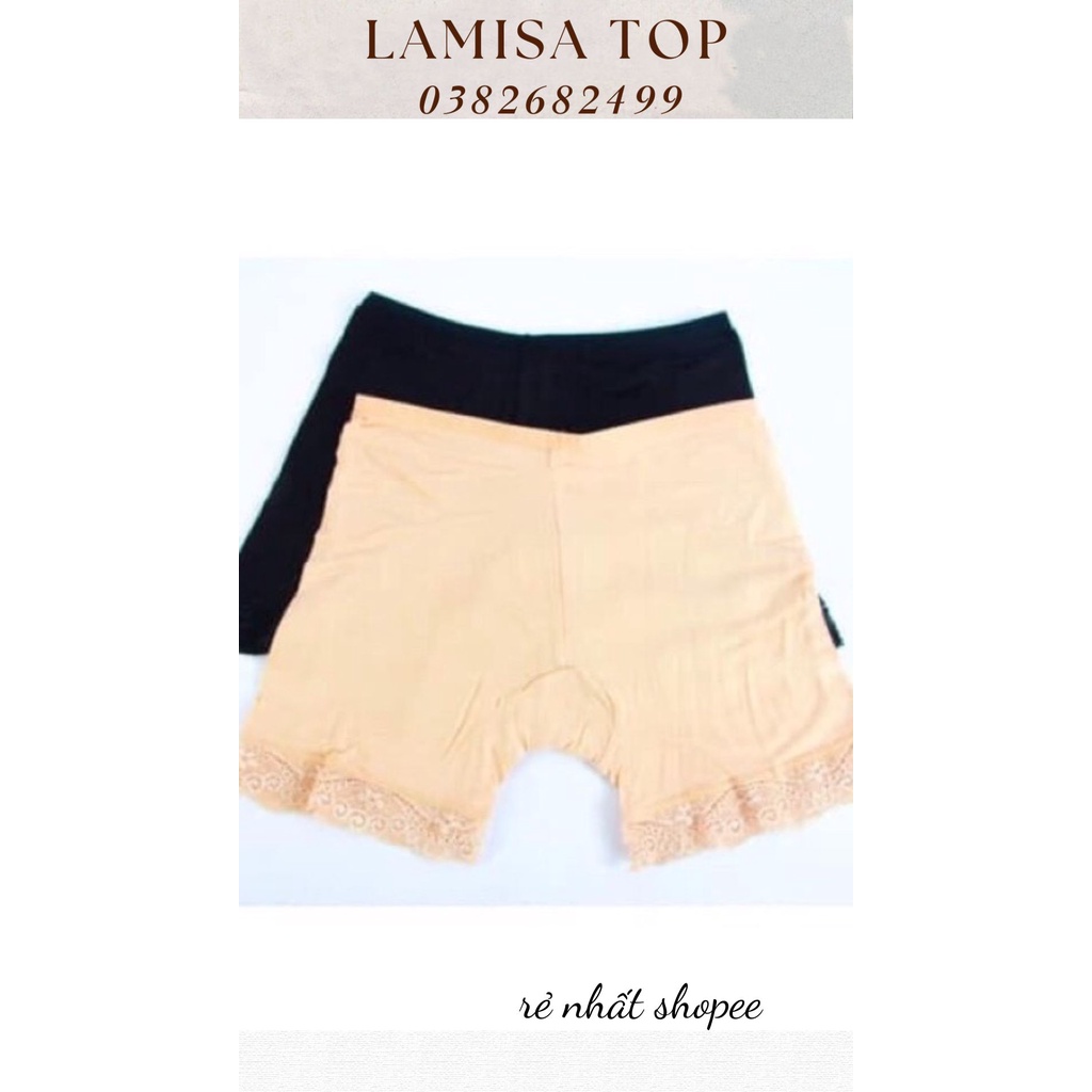 Quần mặc Váy COTTON Chân Ren 1820