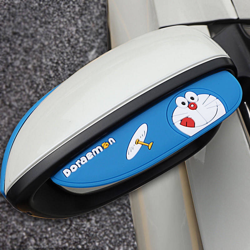 Universal Car Rearview Mirror Rain Eyebrow Reflective Window Deflectors Cartoon Reversing Bumper Strip Decorative Exterior Decoration All Products Nội thất xe hơi 6dL9