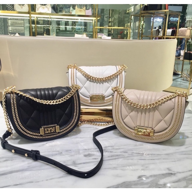 Túi  Lyn yên ngựa đeo chéo kẹp nách   𝐦𝐚̂̃𝐮 𝐦𝐨̛́𝐢