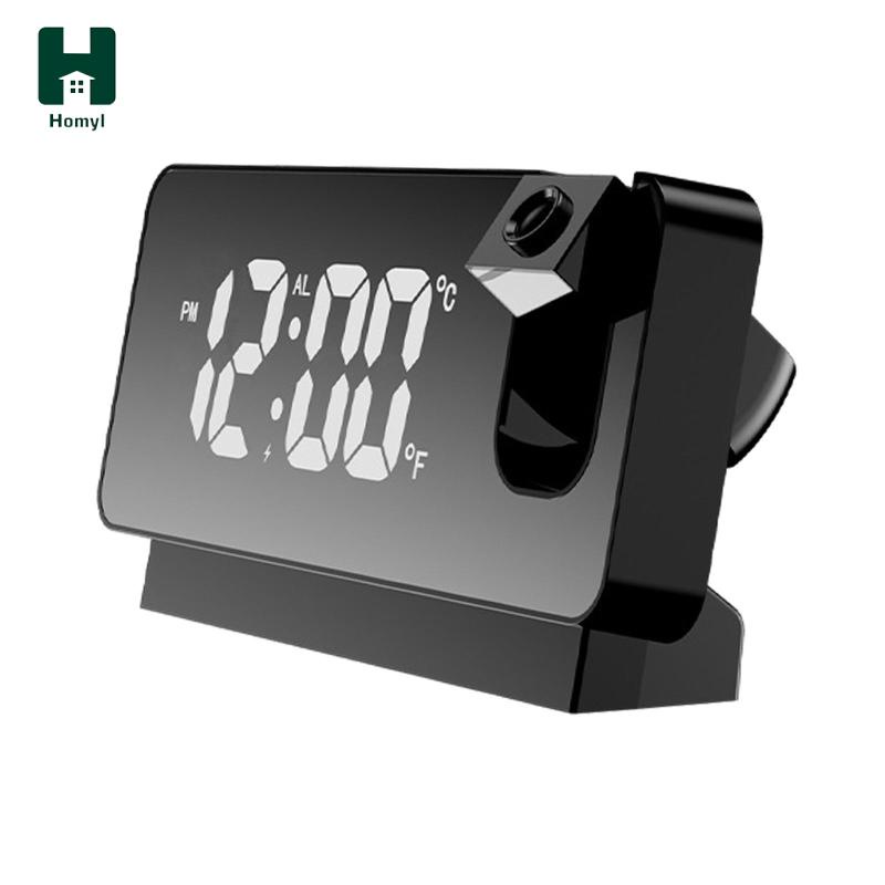 Đồng Hồ LED Để Bàn Yên Tĩnh Xoay Được Sạc USB