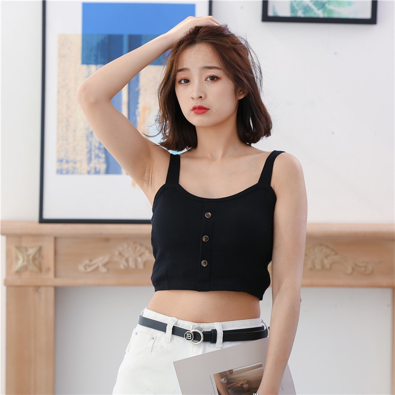 Áo Ngực Một Mảnh Có Đệm Ngực Dây Bản Rộng