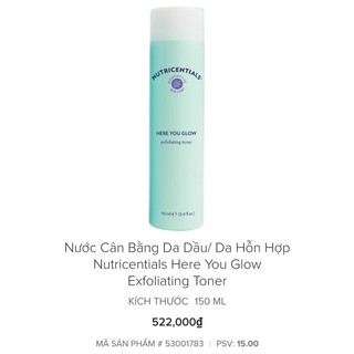 {Chính hãng, date mới nhất công ty}Nước Hoa Hồng Nuskin 150ml
