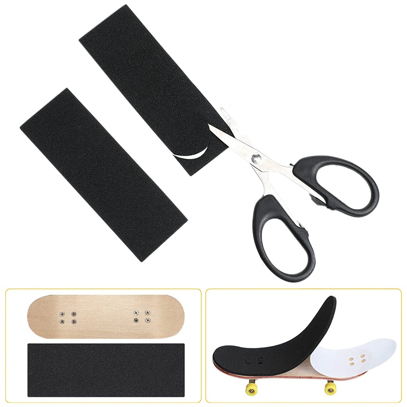 Bộ 24 miếng băng keo xốp dán ngón tay màu đen chống trượt cho ván trượt mini