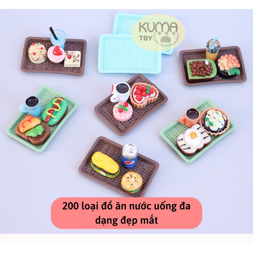 Túi Bất Ngờ thức ăn và đồ uống trang trí quà bất ngờ Blind Box siêu dễ thương - Hộp mô hình DIY đa dạng mẫu mini cute