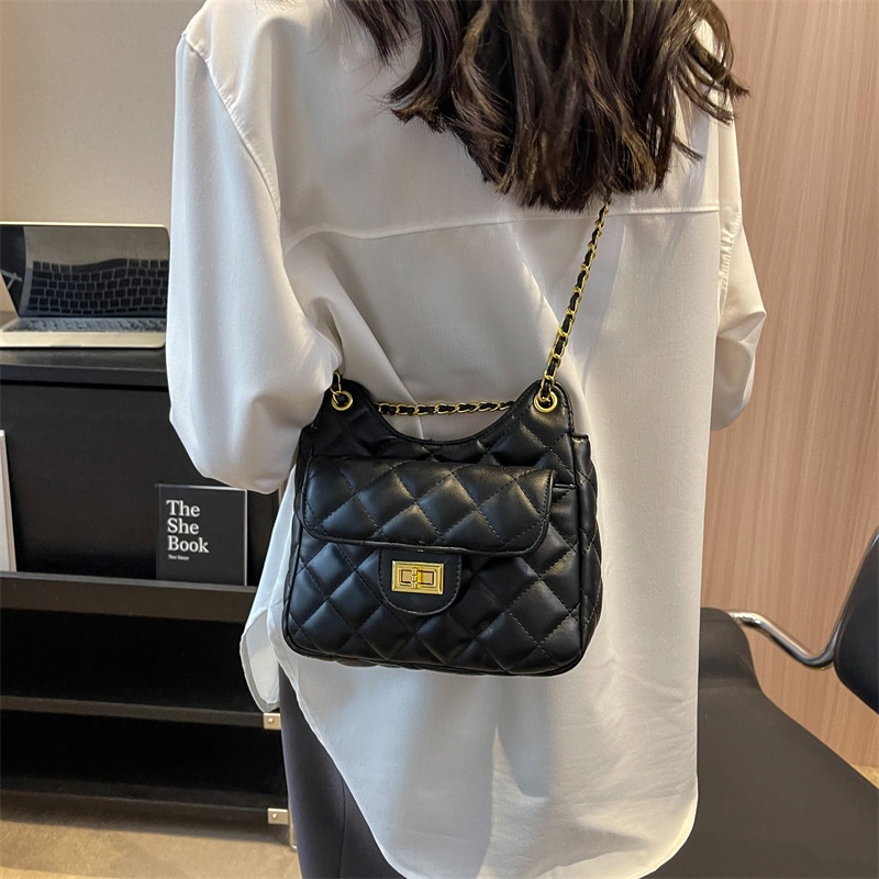 Fanli Túi Đeo Chéo Dây Xích Hình Thoi Phong Cách Hàn Quốc Cổ Điển Thời Trang Cho Nữ 2023