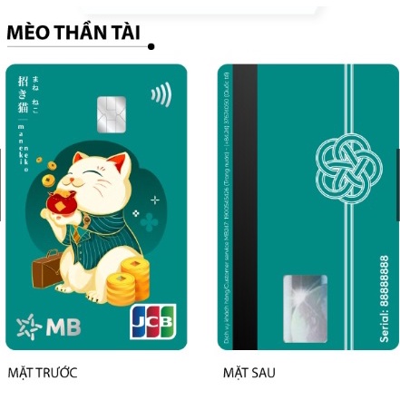 Thẻ Hi JCB Collection MB phiên bản Mèo THẦN TÀI