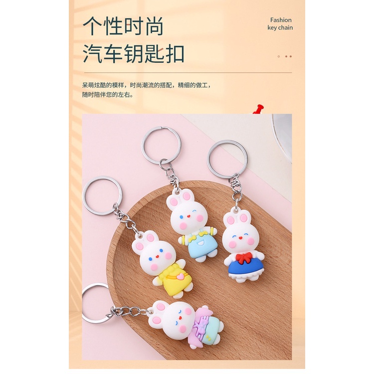 Móc Chìa Khóa Hình Thỏ Melody Hoạt Hình Dễ Thương