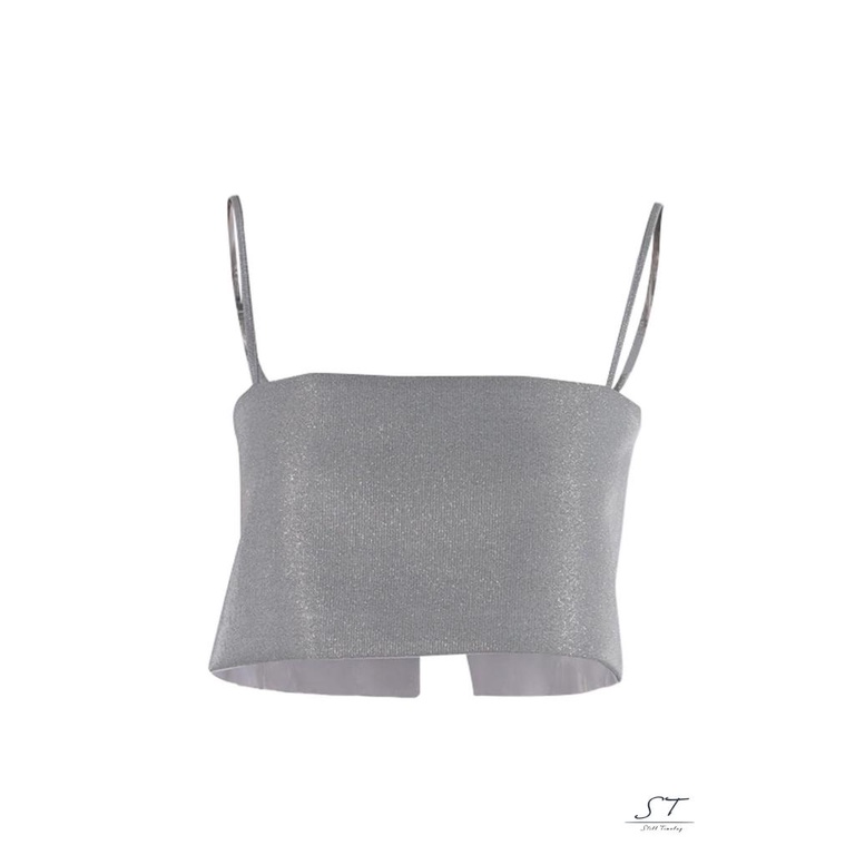 Áo Croptop Hai Dây CY03-Sexy Đính Kim Sa Gợi Cảm Thời Trang Mùa Hè Cho Nữ