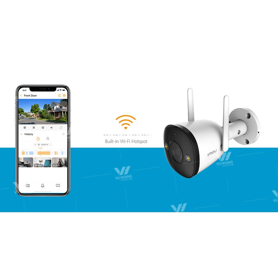 Camera Wifi Imou F22P,F22FP,F22FEP Ngoài Trời Có Màu Đêm - Báo Động - Đàm Thoại Full HD1080P- Hàng Chính Hãng-KMB