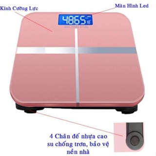 Cân Điện Tử Sức Khỏe - Cân Điện Tử Mặt Kính Chịu Đến 180Kg Sang Trọng