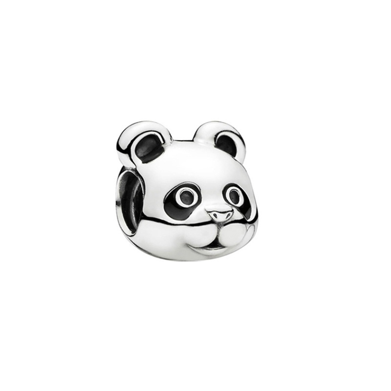 Hạt Xâu Chuỗi Mạ Bạc 925 Tự Làm Hình Dấu Chân Chó / Mèo / Kỳ Lân / Động Vật Dễ Thương