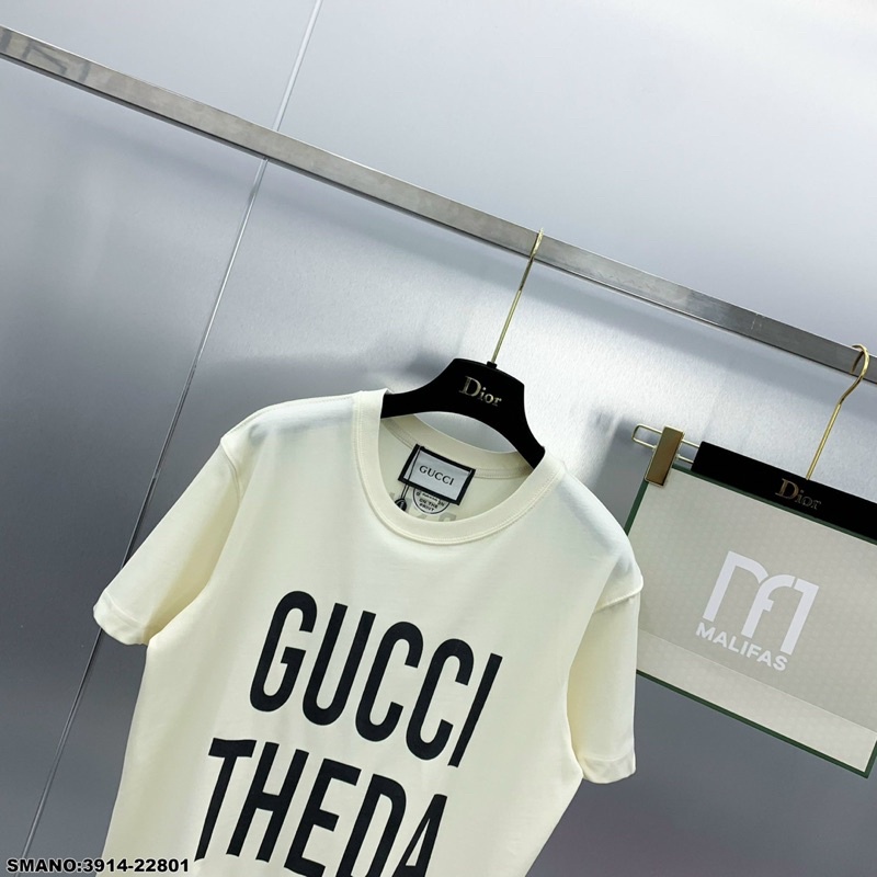 Áo Phông Nam Nữ Gucci Theda Bara Đen Trắng Chữ To Form Rộng Unisex Cotton Co Giãn 4 Chiều | BigBuy360 - bigbuy360.vn