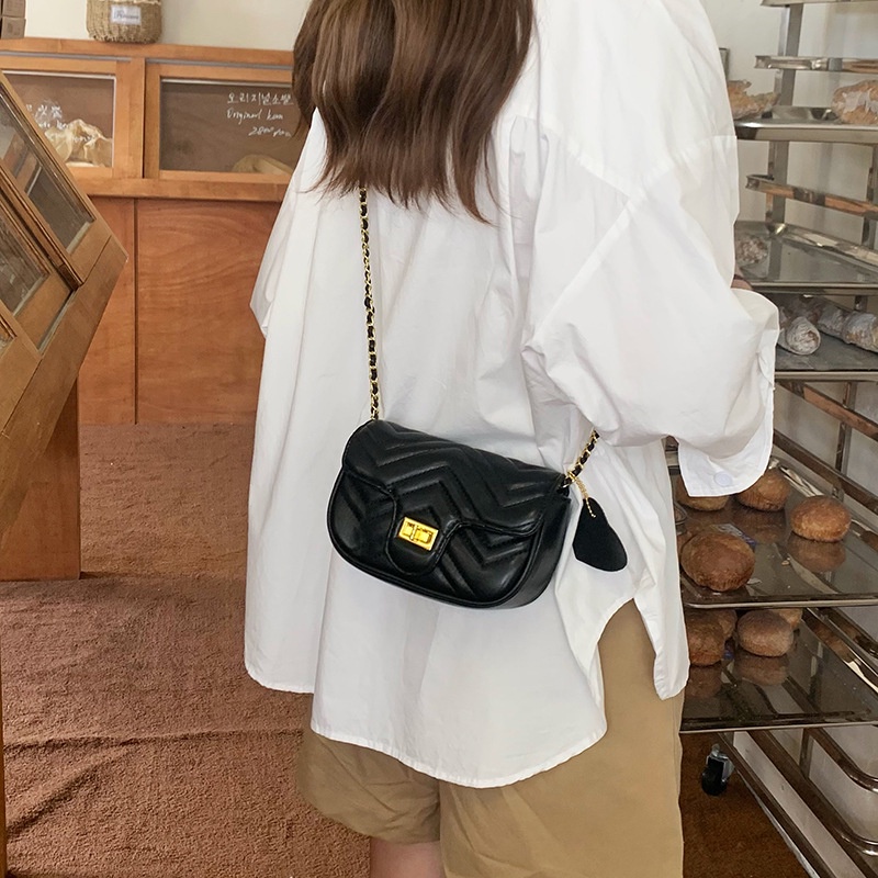 Túi Đeo Chéo Hình Vuông Cỡ Nhỏ Phối Dây Đeo Sợi Xích Thời Trang Mùa Hè Cho Nữ