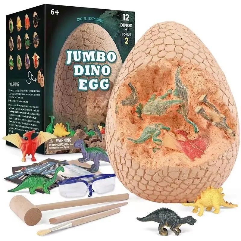 Khổng Lồ Trứng Khủng Long Hóa Thạch Khai Quật Khảo Cổ Tyrannosaurus Rex Triceratops Handmade Xếp Hình Trẻ Em Mù Hộp Đồ C