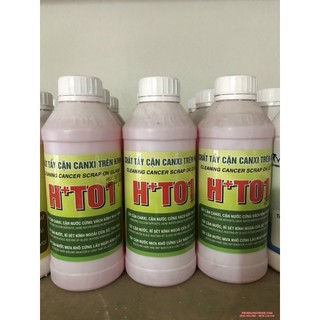 Tẩy cặn canxi trên kính HT01