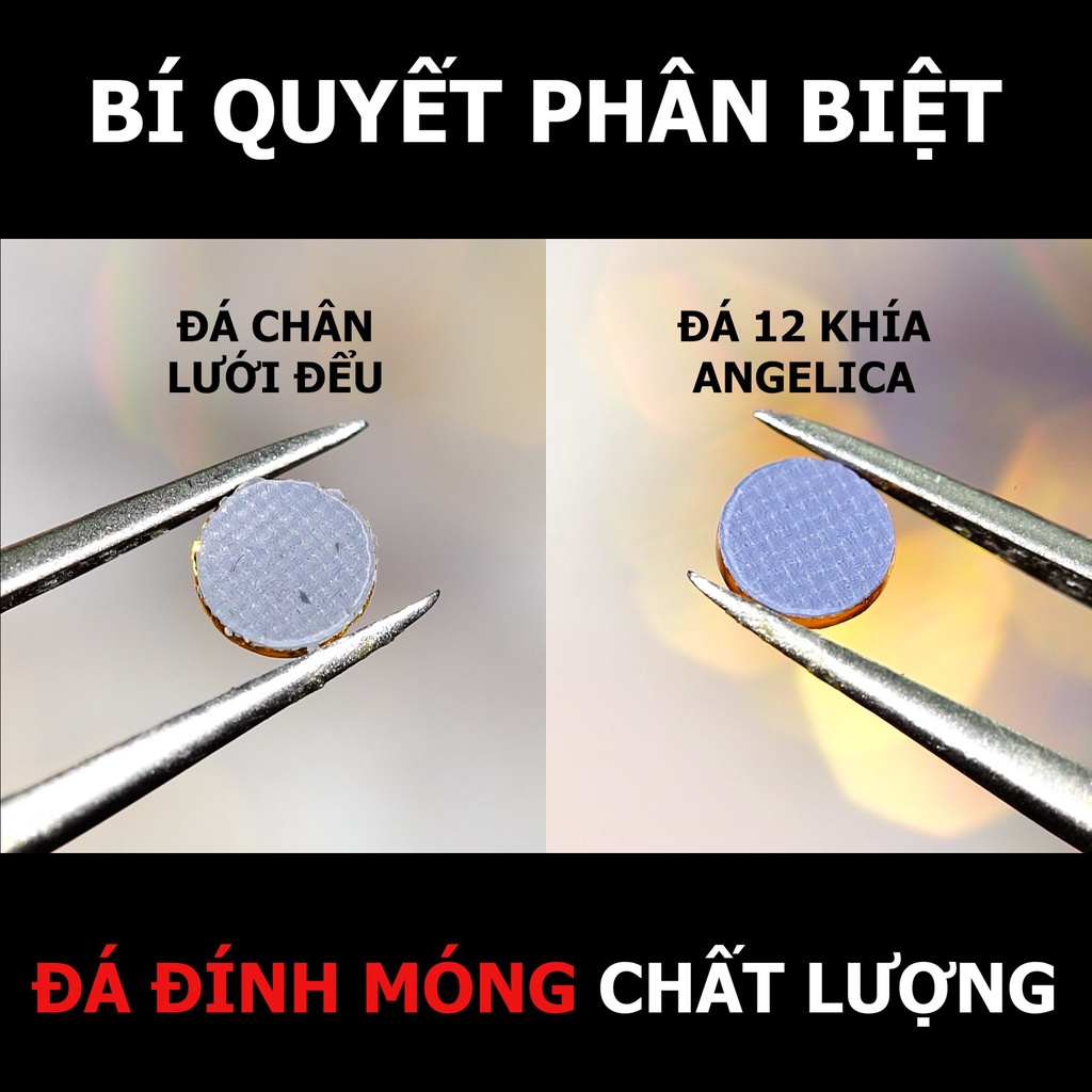 Đá Chân Lưới Nail 12 Khía Topaz Ab Đính Móng ANGELICA 638