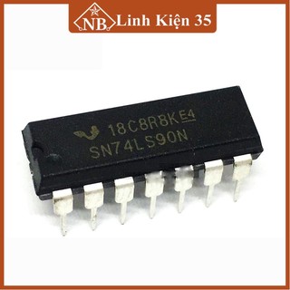 Đếm thập phân 74LS90 DIP14 (Decade counter DIP14)