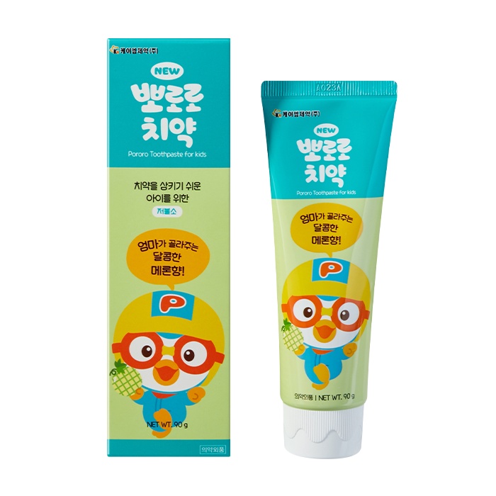 Kem Đánh Răng Cho Trẻ Em New PORORO Toothpaste For Kids 90g
