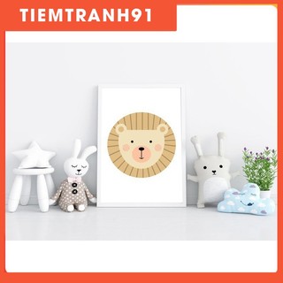 Tranh treo tường | Tranh cho bé-Lion Printable Nursery Wall Art 113 , tranh canvas giá rẻ