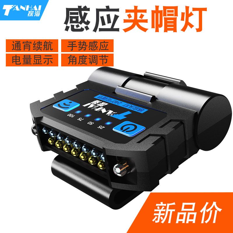 Đèn LED Kẹp Mũ Lưỡi Trai Siêu Sáng Có Thể Sạc Lại Tiện Dụng