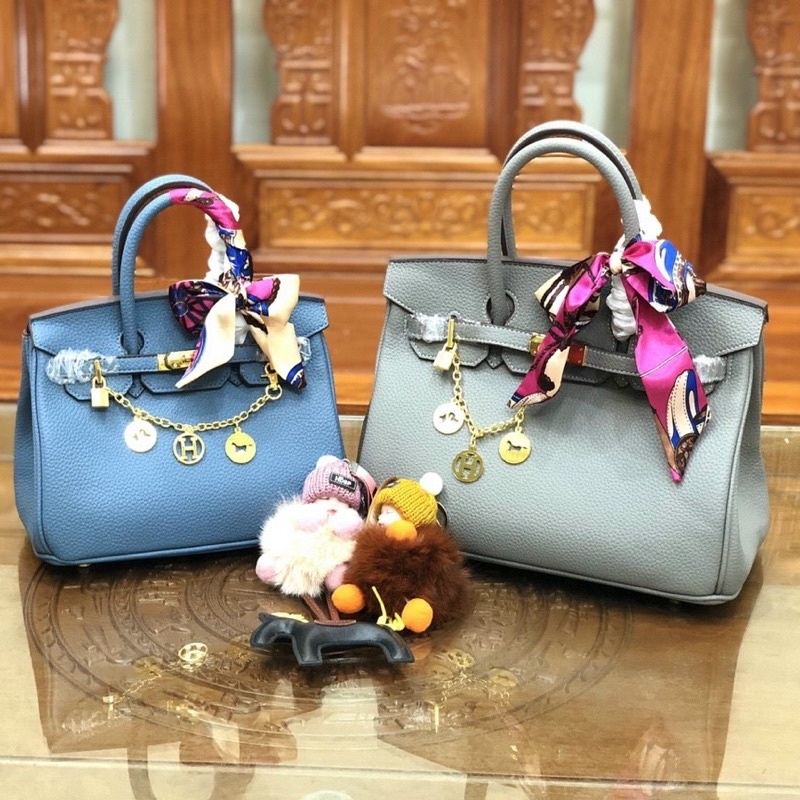 Túi nữ quai xách công sở kèm dây đeo chéo da bò siêu mềm 13 màu hot