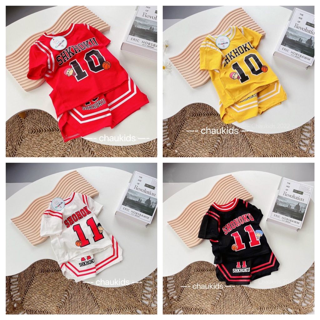 SALE SET CỘC TAY THỂ THAO THUN LẠNH CHO BÉ  SIZE10-24KG