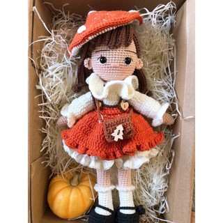 (có  sẵn) Búp bê nấm 28-30cm-Búp bê len