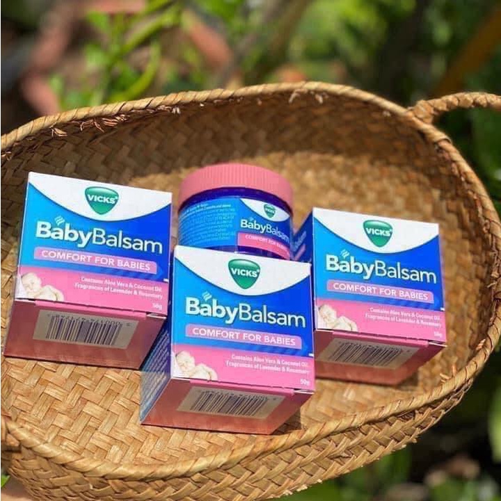 Dầu Vicks Baby Balsam dầu bôi ấm ngực cho bé