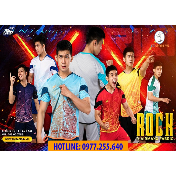 Quần Áo Thương Hiệu RIKI ROCK Chất Lượng Cao Cấp, Áo Đá Bóng Không Logo - Vicsport