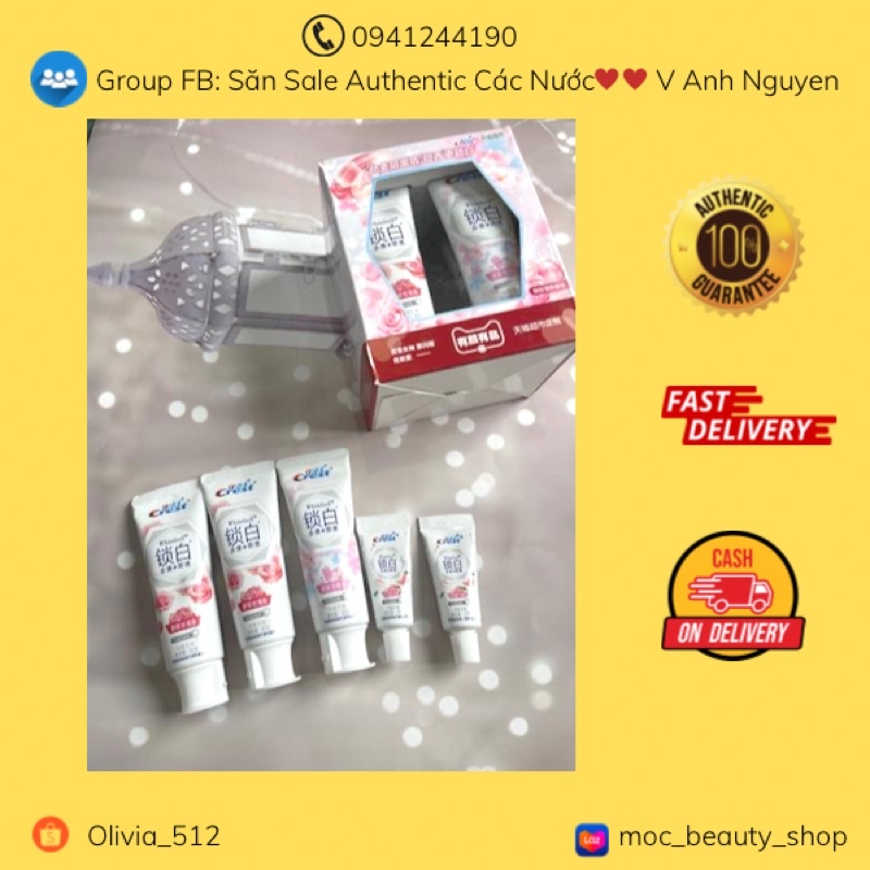Set kem đánh răng Crest 5 tuýp - bản trung